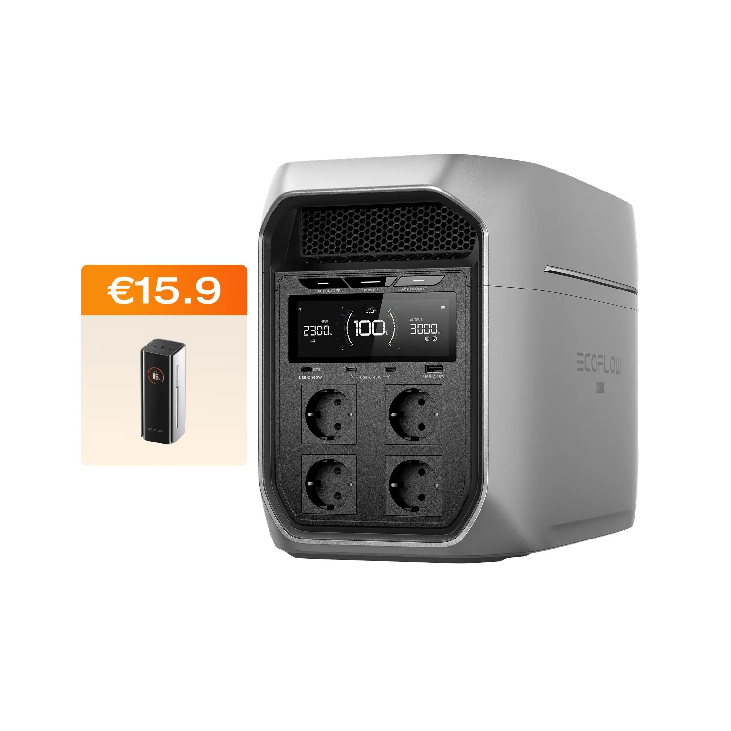Station électrique portable de la gamme EcoFlow DELTA 3 Max (2048Wh)